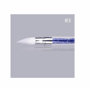 Dual Silicone Heads Nail Art Sculpture Pen, Purple