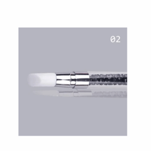 Dual Silicone Heads Nail Art Sculpture Pen, Black