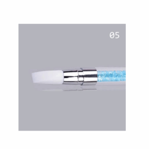 Dual Silicone Heads Nail Art Sculpture Pen, Blue