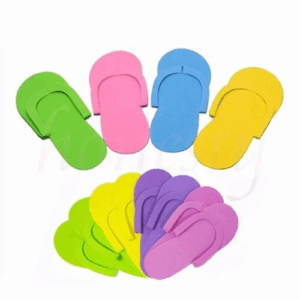 Non-Slippery Disposable Sewing Pedicure Slippers - Caro Bottom, 2.5mm, CASE (Packing: 12 pairs/bag, 360 pairs/case)