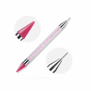 Nail Art Dotting Pen Rhinestone Wax Pencil Decorations, Pink