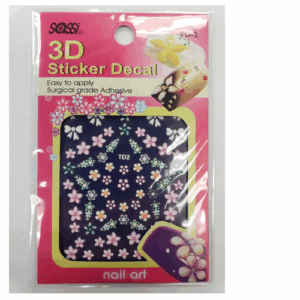 SASSI 3D Sticker Decal Flower Nail Art TD-2