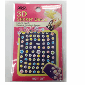 SASSI 3D Sticker Decal Flower Nail Art TD-29