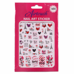Airtouch Nail Art Sticker, Valentine Collection, V01