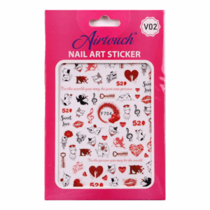Airtouch Nail Art Sticker, Valentine Collection, V02