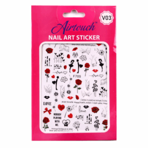 Airtouch Nail Art Sticker, Valentine Collection, V03