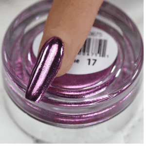 Cre8tion Chrome Nail Art Effect, 17, Hot Pink, 1g