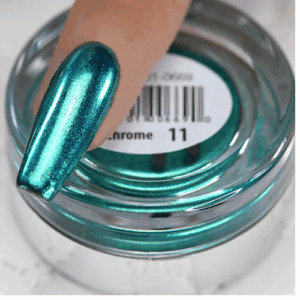 Cre8tion Chrome Nail Art Effect, 11, Turquoise, 1g