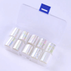 Foil Nail Art Transfer Decoration 10 Rolls Set 2.5*100cm, 01