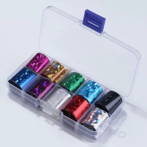Foil Nail Art Transfer Decoration 10 Rolls Set 2.5*100cm, 06