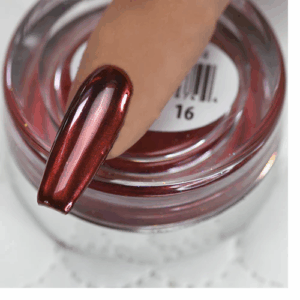 Cre8tion Chrome Nail Art Effect, 16, True Red, 1g
