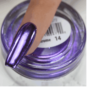 Cre8tion Chrome Nail Art Effect, 14, Purple, 1g