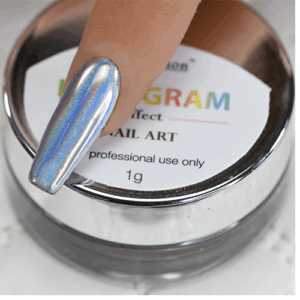Cre8tion Chrome Nail Art Effect, 02 Silver Hologram B, 1g