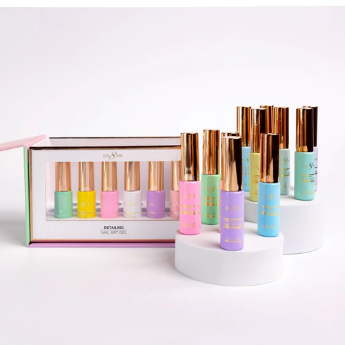Cre8tion Detailing Nail Art Gel - Pastel Collection