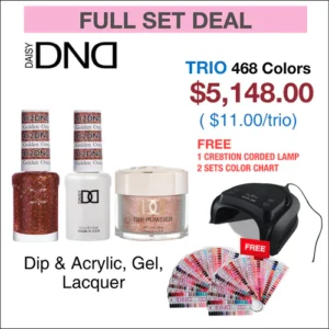 DND Trio Matching Color - Full set 468 colors w/ 1 set Color Chart (#1-13) & 1 Cre8tion Corded Lamp