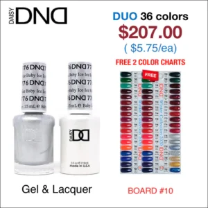 DND Duo Matching Color -36 colors Board 10 (#747 - #782)