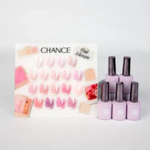 Alternative view of Chance Pink Whisper Collection 0.5oz - 18 Colors w/ 1 Counter Display, 3 Chance No Wipe Top Coat 0.5oz & 1 Cre8tion White Pearl Chrome