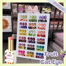 Nacy Fruit Cat Eye 18 Colors Gel 0.5oz Set / Free 1 Color Chart Display
