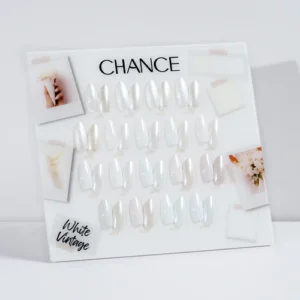 Alternative view of Chance White Vintage Collection 0.5oz - 18 Colors w/ 1 Counter Display, 3 Chance No Wipe Top Coat 0.5oz & 1 Cre8tion White Pearl Chrome