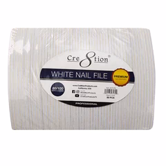 Cre8tion White Nail Files Harbor Bridge - USA Standard - Image 3