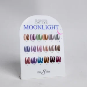 Alternative view of Cre8tion Cat Eye Gel 0.5oz - Moonlight Collection - 18 colors (#109-#126) w/ 1 Round Shape Magnet, 1 Magnet Duo & 1 Color Chart