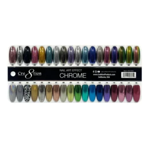 Alternative view of Cre8tion Chrome Nail Art Effect 1g - Full set 36 Colors (#01 - #36) w/ 1 Chrome Base & 1 Chrome Top 0.5oz