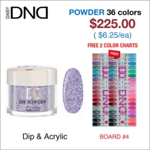 DND Matching Dip Powder - 36 colors Board 4 (#510 - #545)