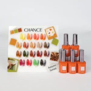 Alternative view of Chance Autumn Sunset Collection 0.5oz - 18 Colors w/ 1 Counter Display, 3 Chance No Wipe Top Coat 0.5oz & 1 Cre8tion White Pearl Chrome
