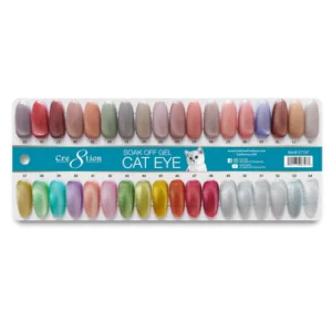 Alternative view of Cre8tion Cat Eye Nude Gel 0.5oz - 36 Colors Board 2 (#37 - #72) w/ 1 Round Shape Magnet, 1 Magnet Duo & 1 Color Chart