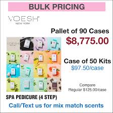 PALLET DEAL - Voesh 4 Step Spa Pedicure - Pallet/90 cases, 50 kits/case