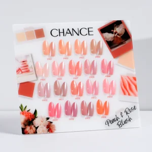 Alternative view of Chance Peach & Rose Blush Collection 0.5oz - 18 Colors w/ 1 Counter Display, 3 Chance No Wipe Top Coat 0.5oz & 1 Cre8tion White Pearl Chrome