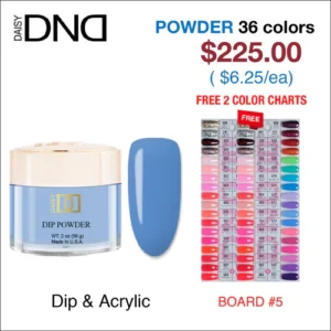 DND Matching Dip Powder - 36 colors Board 5 (#546 - #581)