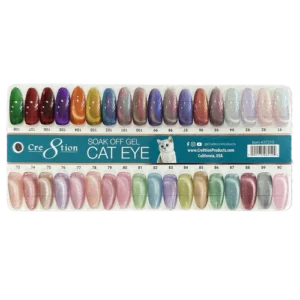 Alternative view of Cre8tion Cat Eye Gel 0.5oz - 36 Colors Board 3 (#73 - #108) w/ 1 Round Shape Magnet, 1 Magnet Duo & 1 Color Chart