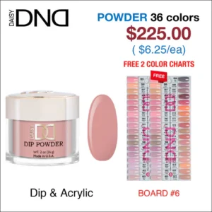 DND Matching Dip Powder - 36 colors Board 6 (#585 - #621)