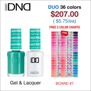 DND Duo Matching Color - 36 colors Board 7 (#638 - 673)