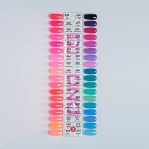 Alternative view of DND Dip Powder 2oz - 36 colors Board 7 (#638 - #673)