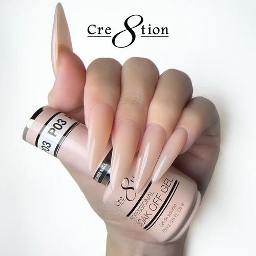 Cre8tion Gel - French Collection 0.5oz - P03 Precious Pink