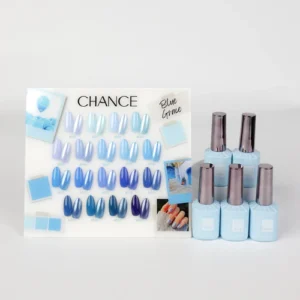 Alternative view of Chance Blue Grace Collection 0.5oz - 18 Colors w/ 1 Counter Display, 3 Chance No Wipe Top Coat 0.5oz & 1 Cre8tion White Pearl Chrome