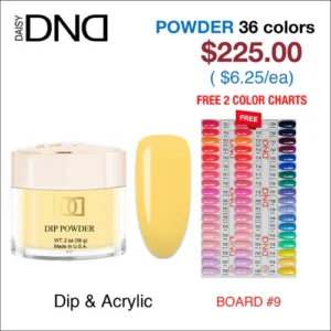 DND Matching Dip Powder - 36 colors Board 9 (#711 - #746)