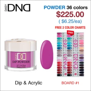 DND Matching Dip Powder - 36 colors Board #1