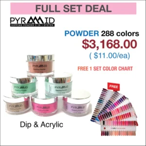 Pyramid Dip Powder Matching Color - Full set 288 colors - (301- 566)