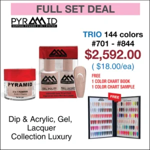 Pyramid Trio Matching Color - Collection Luxury - Full Set 144 colors (701 - 844)