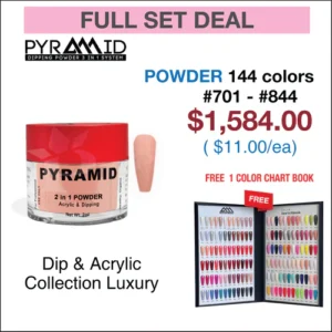 Pyramid Dip Powder - Collection Luxury - Full Set 144 colors (701 - 844)