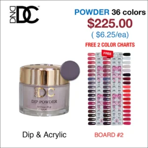 DND DC Dip Powder 2oz - 36 colors Board 2 (#037 - #072)