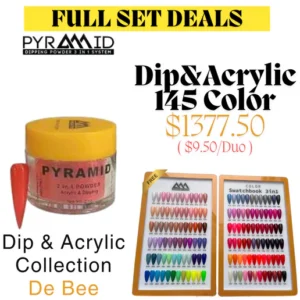 Pyramid Full Set Dip 145 Color Super Matching - De Bee