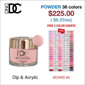 DND DC Dip Powder 2oz - 36 colors Board 5 - Creamy Collection (#145 - #180)