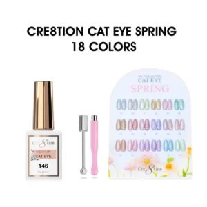 Cre8tion Cat Eye Gel 0.5oz - Spring Collection - 18 colors