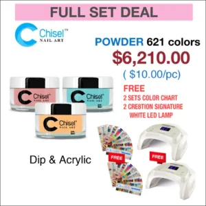 hisel Full Set - Dipping Powder 2oz - 621 colors