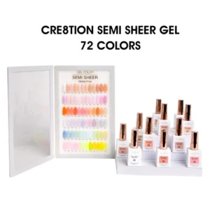 Cre8tion Hema Free Semi-Sheer Collection 0.5oz - Full Set 72 Colors