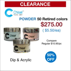 Chisel Full Set - Powder 2oz - 50 Retired Colors